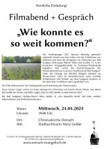Film + Gespräch am 34.4.2024 über Nationalsozialismus in Bad Saulgau